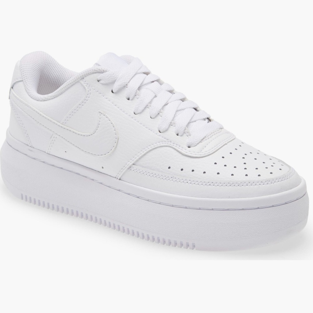 Nike White Sneakers Court Vision Alta -New